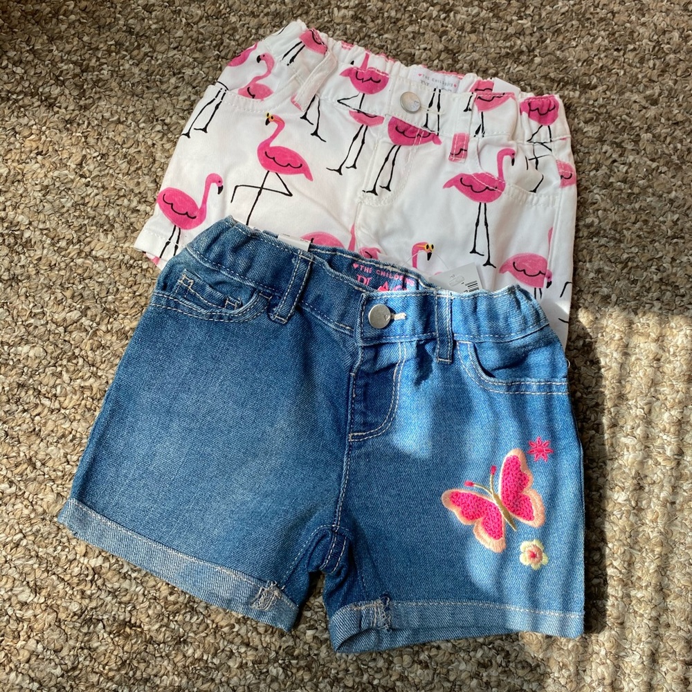 NWT 2 pair toddler girl shorts